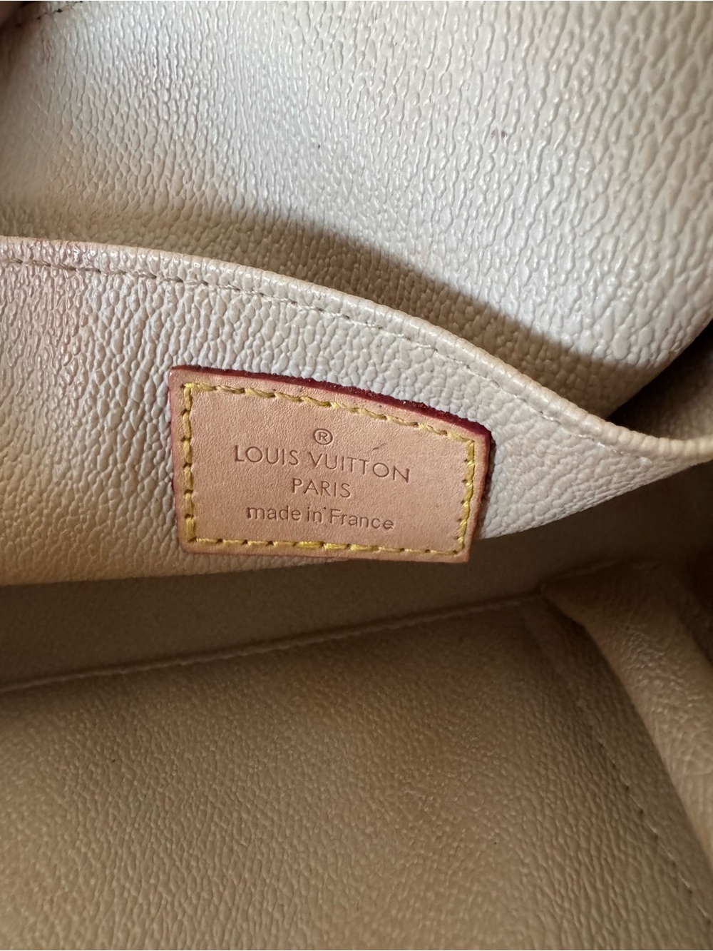 Louis Vuitton Monogram Canvas Zip Cosmetic Case in Brown and Gold - Picture 5 of 5